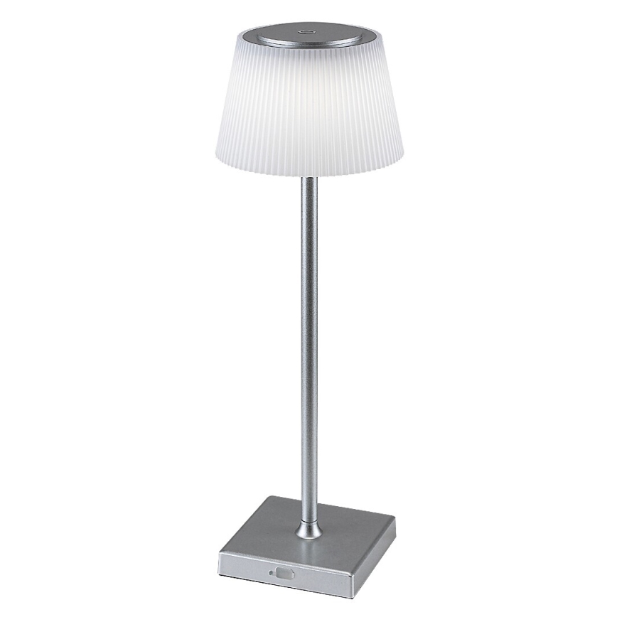 Rabalux - LED регулируема презареждаема настолна лампа LED/4W/3,7V 1800 mAh 3000-5000K IP44 сребриста