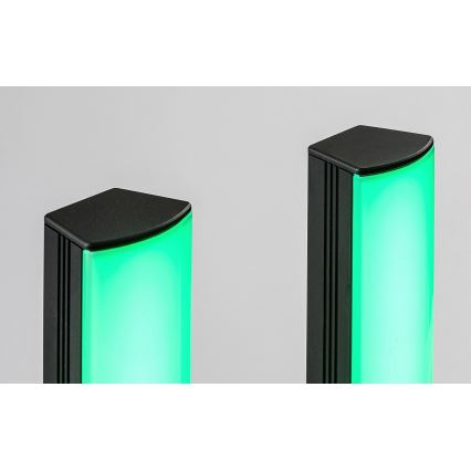 Rabalux - К-кт 2x LED RGB Димируема настолна лампа PACO LED/5W/5V + дистанционно управление