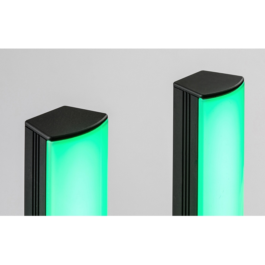 Rabalux - К-кт 2x LED RGB Димируема настолна лампа PACO LED/5W/5V + дистанционно управление
