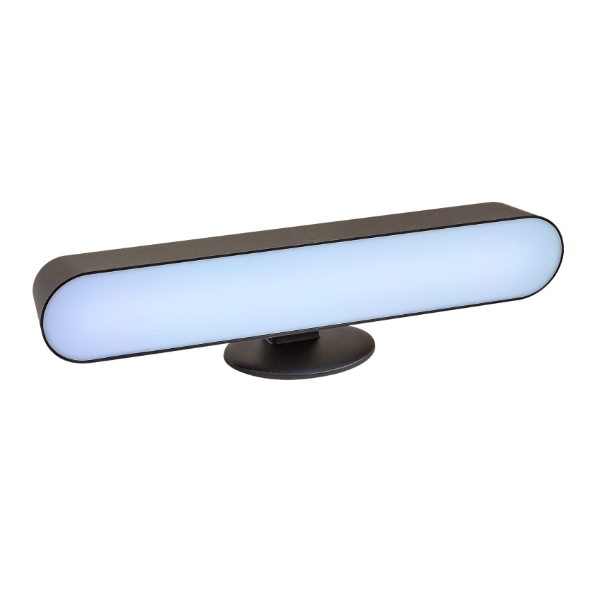 Rabalux - LED RGB Димируема акумулаторна настолна лампа LED/3W/5V черен + дистанционно управление