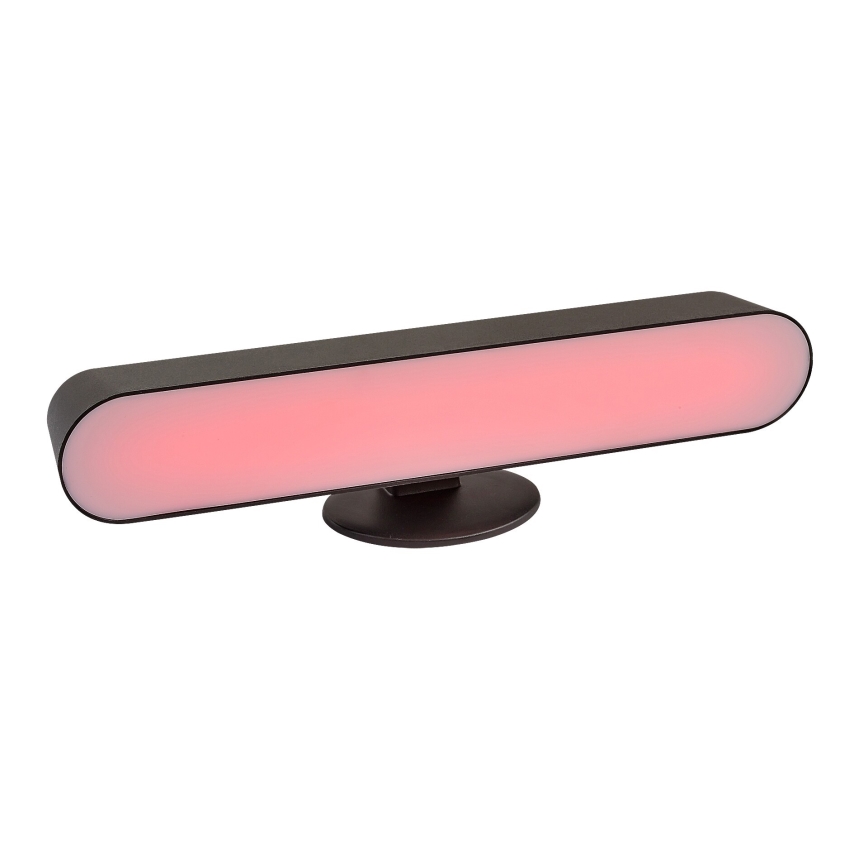 Rabalux - LED RGB Димируема акумулаторна настолна лампа LED/3W/5V черен + дистанционно управление