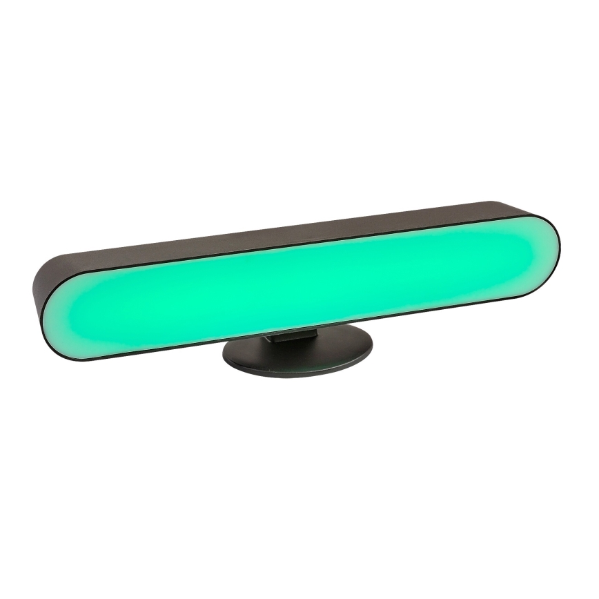 Rabalux - LED RGB Димируема акумулаторна настолна лампа LED/3W/5V черен + дистанционно управление