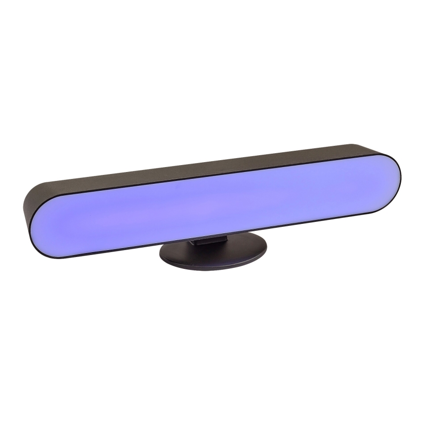 Rabalux - LED RGB Димируема акумулаторна настолна лампа LED/3W/5V черен + дистанционно управление