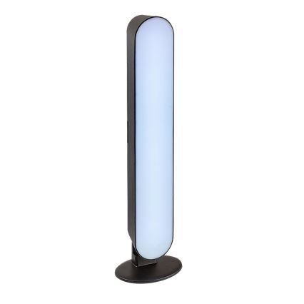 Rabalux - LED RGB Димируема акумулаторна настолна лампа LED/3W/5V черен + дистанционно управление