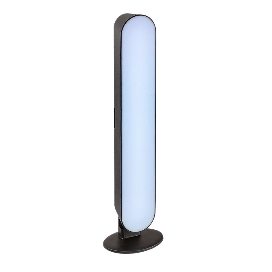 Rabalux - LED RGB Димируема акумулаторна настолна лампа LED/3W/5V черен + дистанционно управление