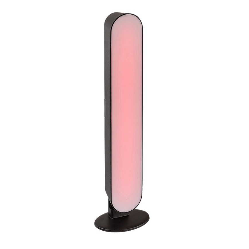 Rabalux - LED RGB Димируема акумулаторна настолна лампа LED/3W/5V черен + дистанционно управление