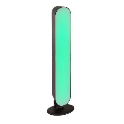 Rabalux - LED RGB Димируема акумулаторна настолна лампа LED/3W/5V черен + дистанционно управление