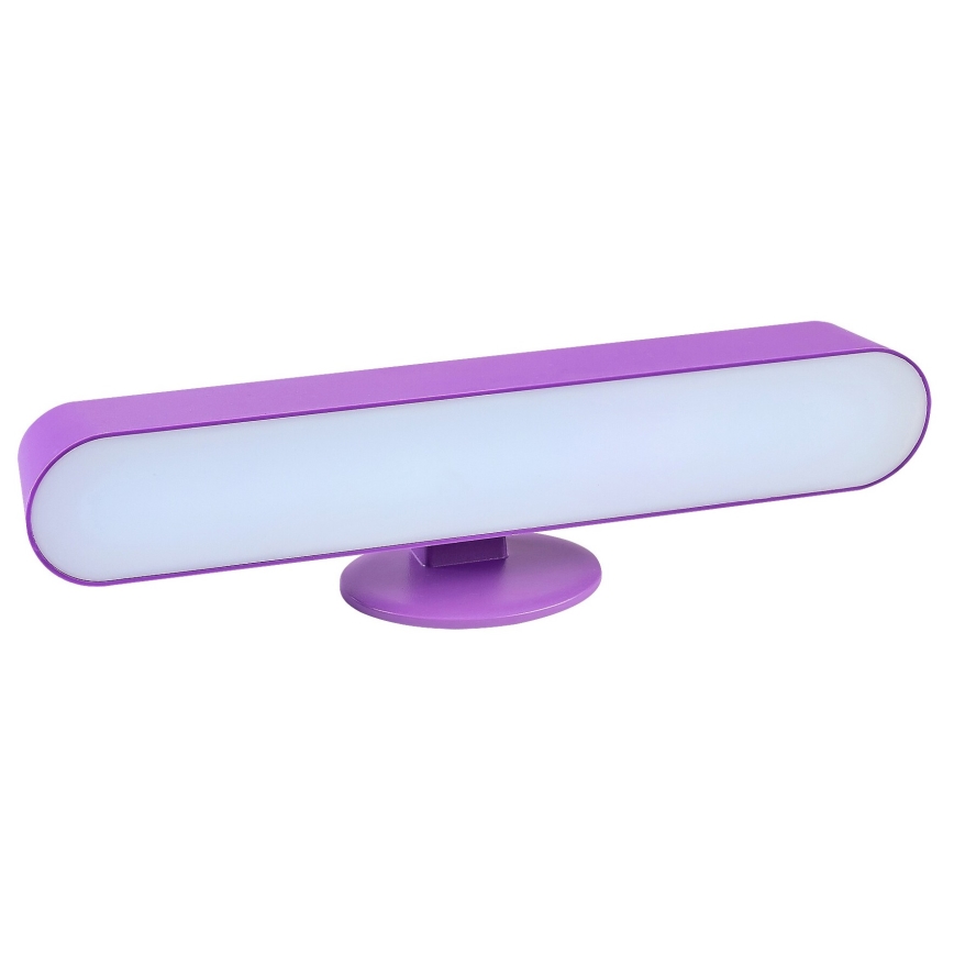Rabalux - LED RGB Димируема настолна лампа LED/3W/5V лилав + дистанционно управление