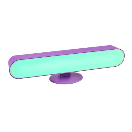 Rabalux - LED RGB Димируема настолна лампа LED/3W/5V лилав + дистанционно управление