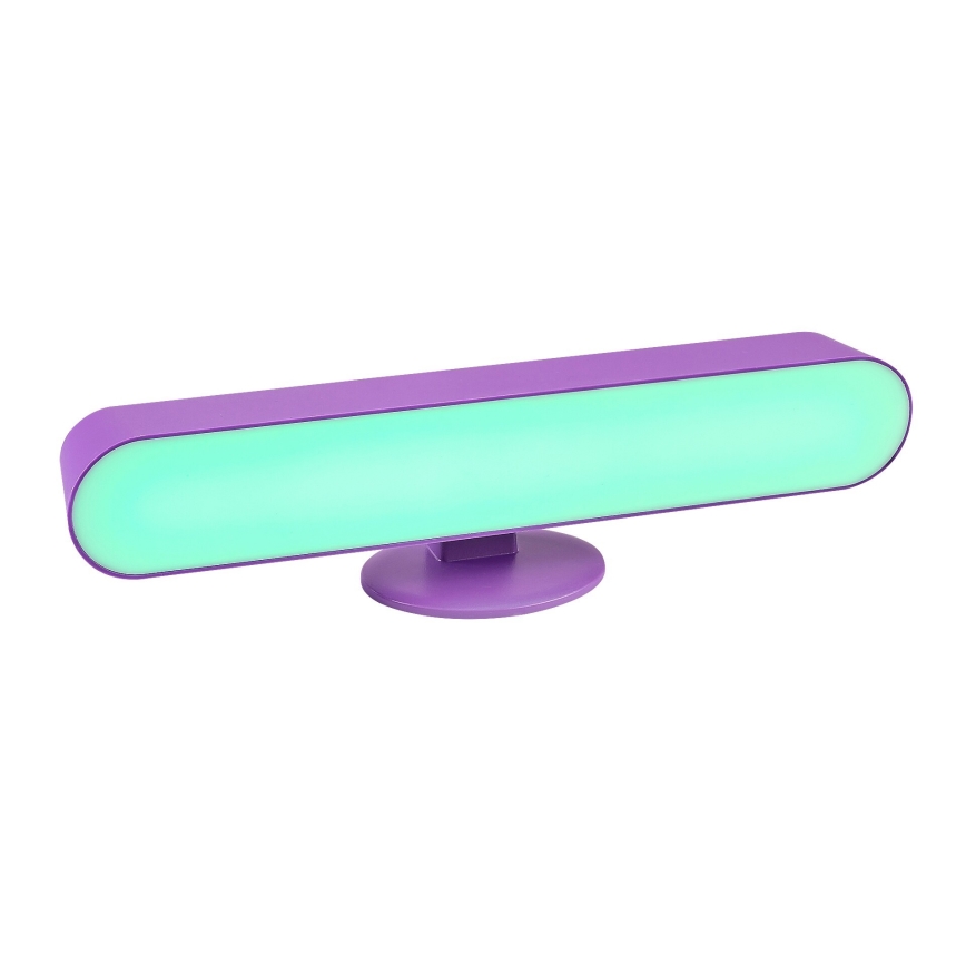 Rabalux - LED RGB Димируема настолна лампа LED/3W/5V лилав + дистанционно управление