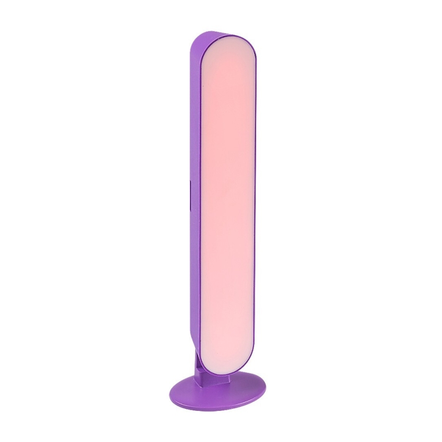 Rabalux - LED RGB Димируема настолна лампа LED/3W/5V лилав + дистанционно управление