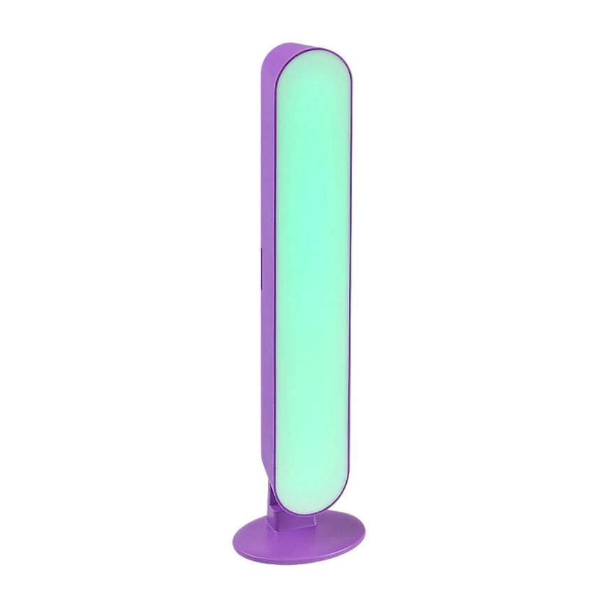 Rabalux - LED RGB Димируема настолна лампа LED/3W/5V лилав + дистанционно управление
