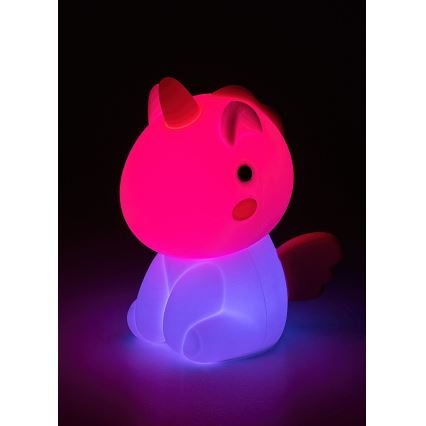 Rabalux - LED RGB Димируем докосване rechargeable children's малко лампа LED/0,45W/5V