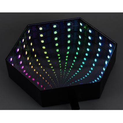 Rabalux - LED RGB Димируема настолна лампа LED/1W/5V/3xAA + дистанционно управление