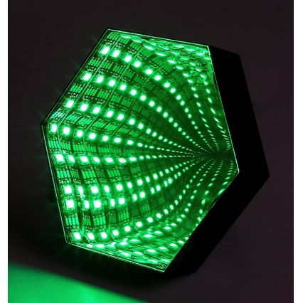 Rabalux - LED RGB Димируема настолна лампа LED/1W/5V/3xAA + дистанционно управление