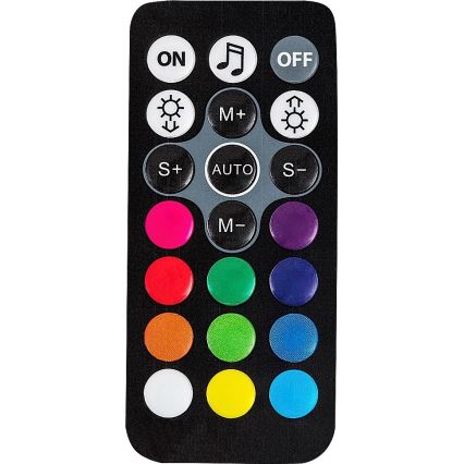 Rabalux - LED RGB Димируема настолна лампа LED/1W/5V/3xAA + дистанционно управление