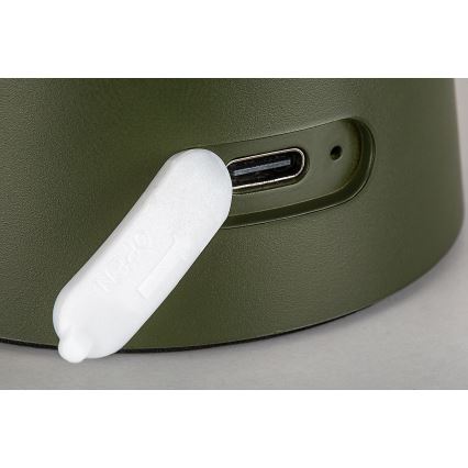 Rabalux - LED димируема сензорна презареждаема външна лампа LED/1,5W/5V IP44 1200 mAh USB зелена