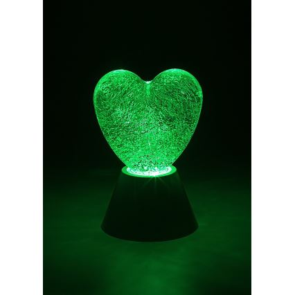 Rabalux - LED RGB декоративна лампа LED/0,8W/3xAA във формата на сърце