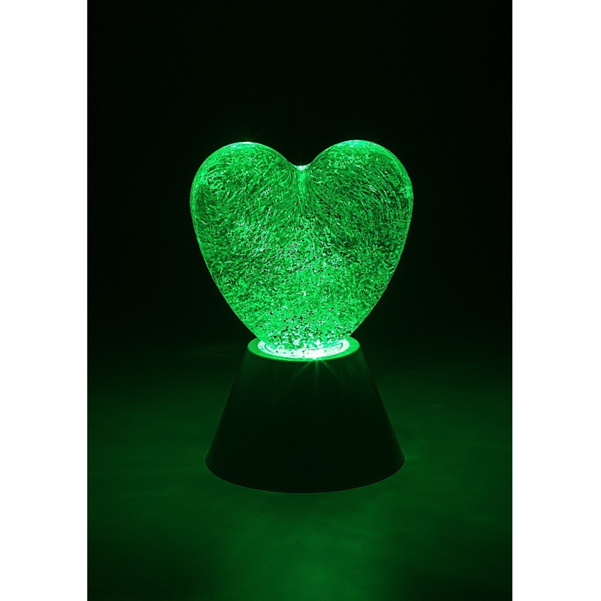 Rabalux - LED RGB декоративна лампа LED/0,8W/3xAA във формата на сърце