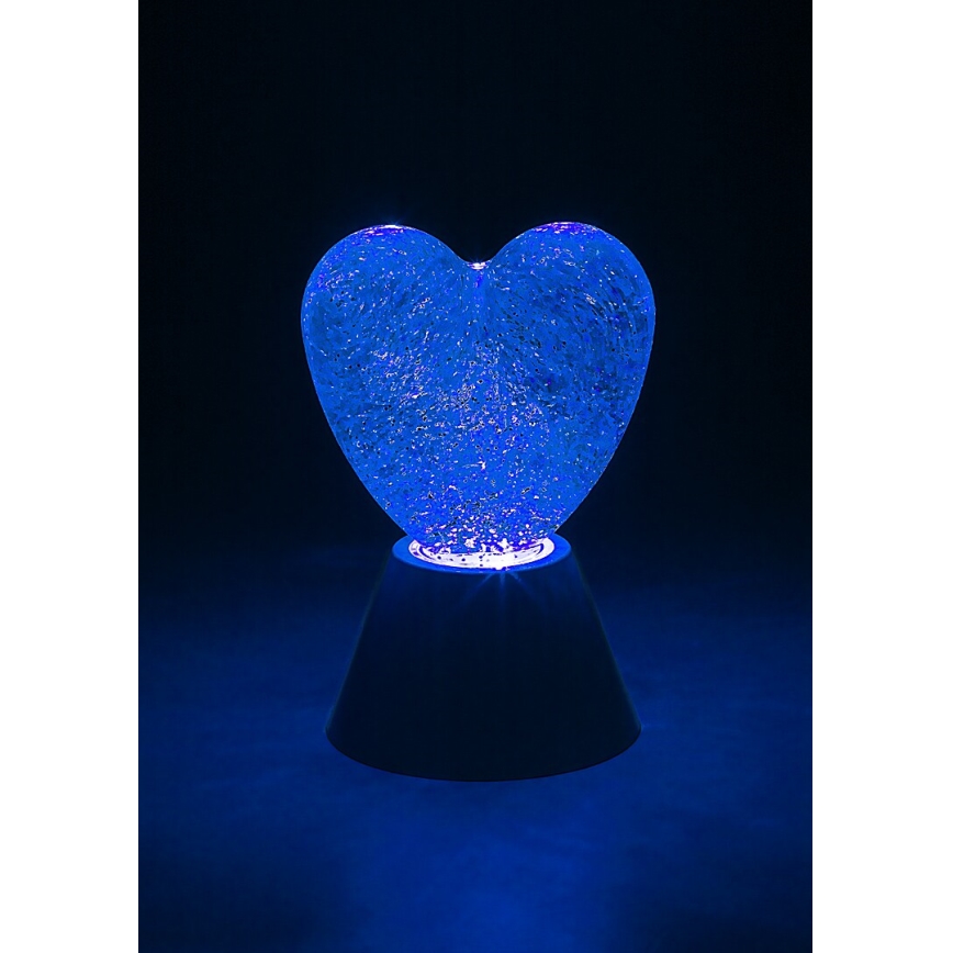 Rabalux - LED RGB декоративна лампа LED/0,8W/3xAA във формата на сърце