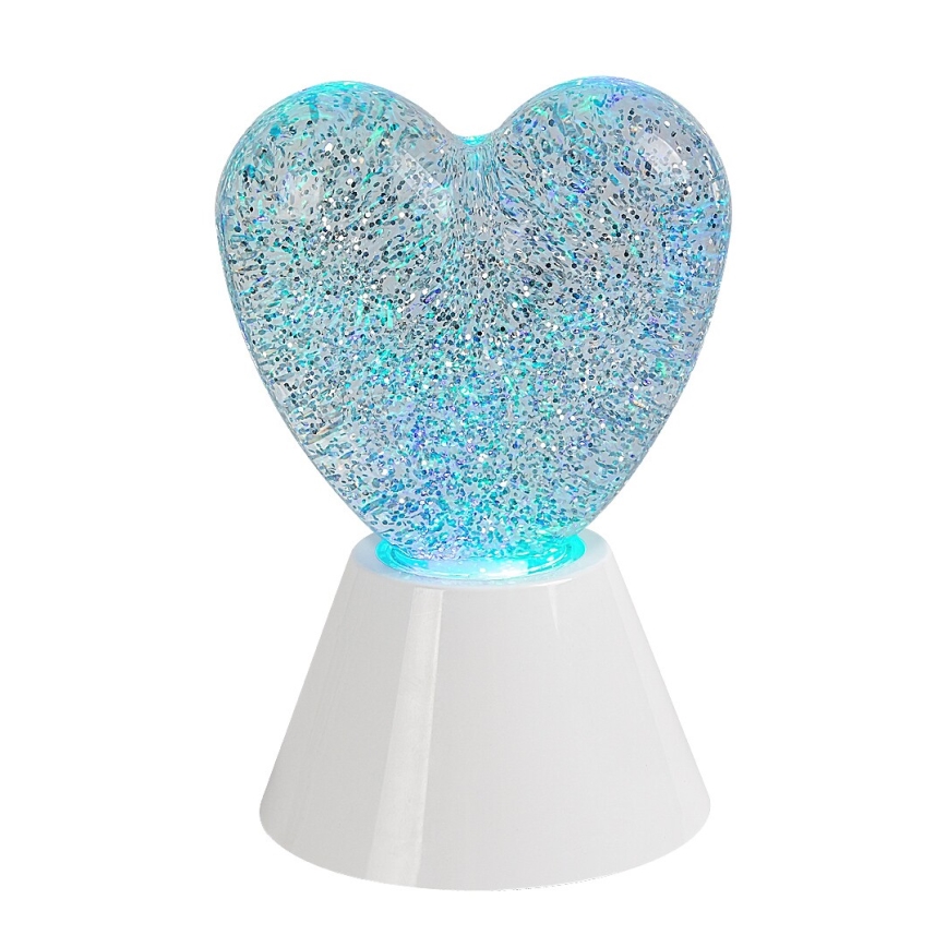 Rabalux - LED RGB декоративна лампа LED/0,8W/3xAA във формата на сърце