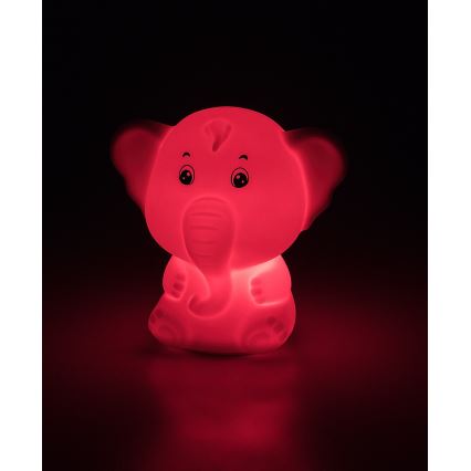 Rabalux - LED RGB нощна лампа с докосване LED/0,05W/1xCR2032 слон
