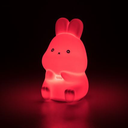 Rabalux - LED RGB докосваема нощна лампа LED/0,05W/1xCR2032 заек