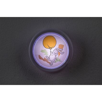 Rabalux - LED Детска нощна лампа LED/0,3W/2xAA 6000K