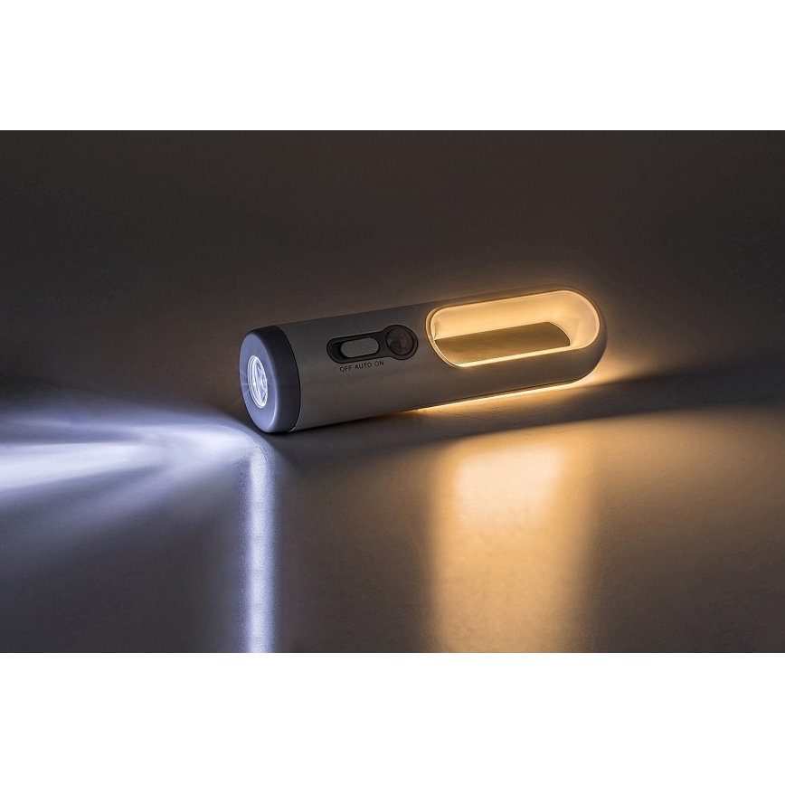 Rabalux - LED Преносима акумулаторна лампа със сензор LED/0,8W/3,7V 3000/7000K