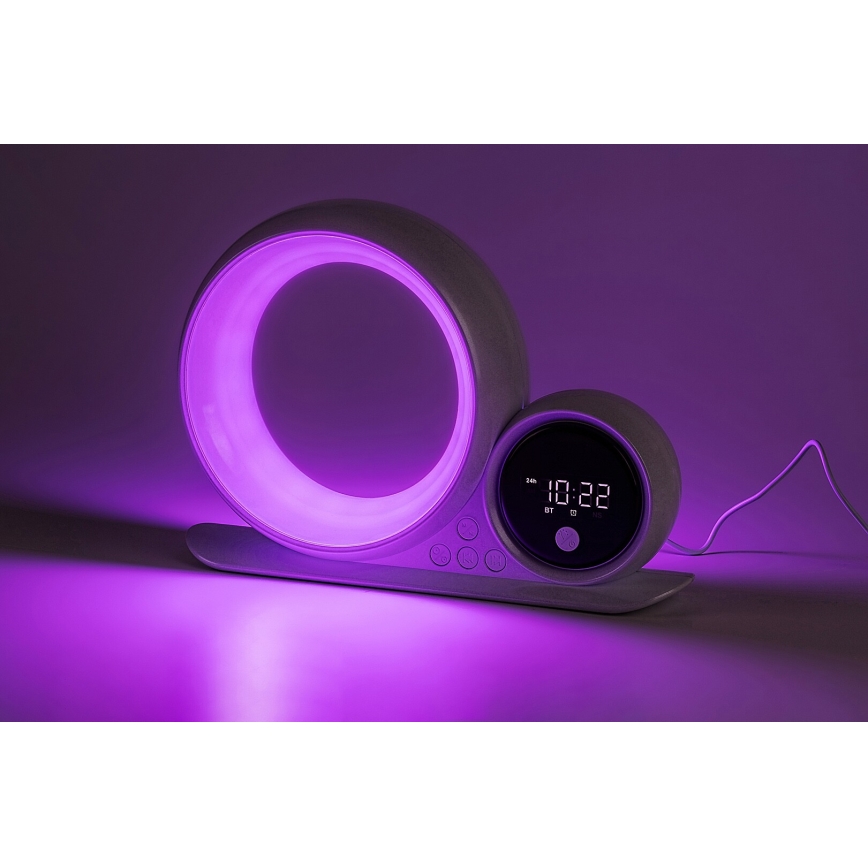 Rabalux - LED RGB Настолна лампа с високоговорител LED/5W/230V