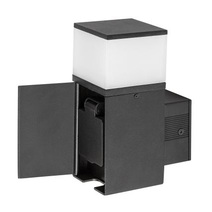 Rabalux - LED външен стенен осветител с вграден контакт LED/10W/230V IP44