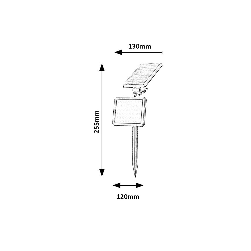 Rabalux - LED Соларен прожектор със сензор LED/9,6W/3,7V IP44