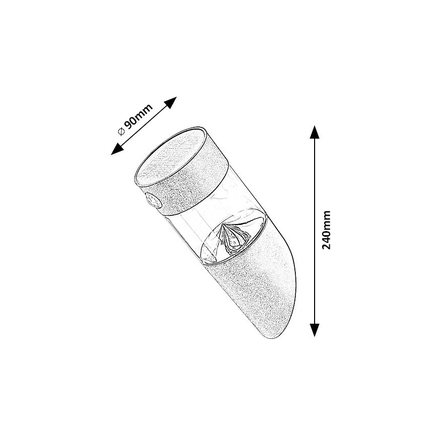 Rabalux - LED Соларна лампа със сензор LED/1,5W/3,7V IP44