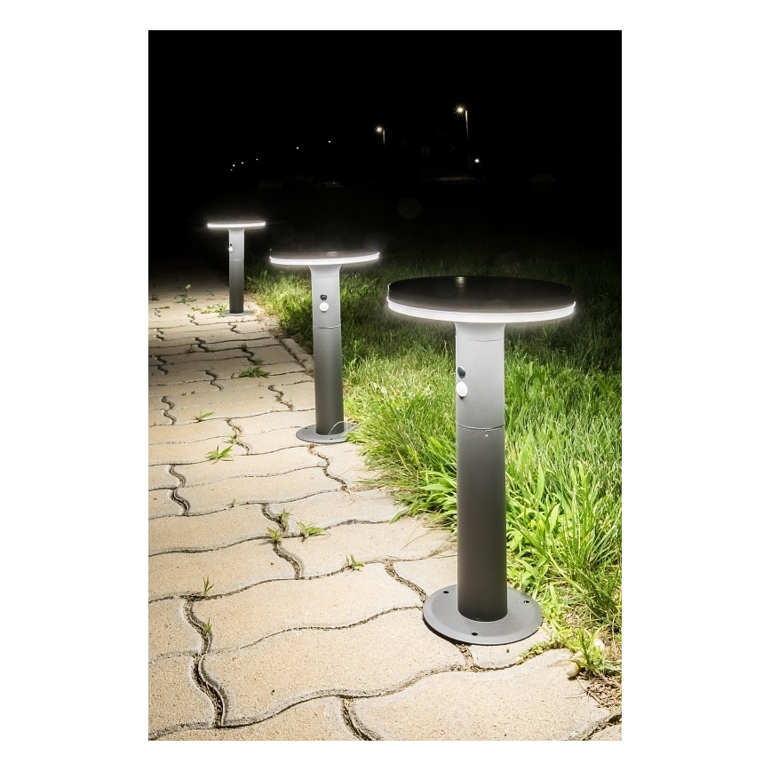 Rabalux - LED Соларна лампа със сензор LED/10W/3,7V IP44 2500 mAh