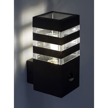 Rabalux - Екстериорен аплик със сензор 1xE27/12W/230V IP44