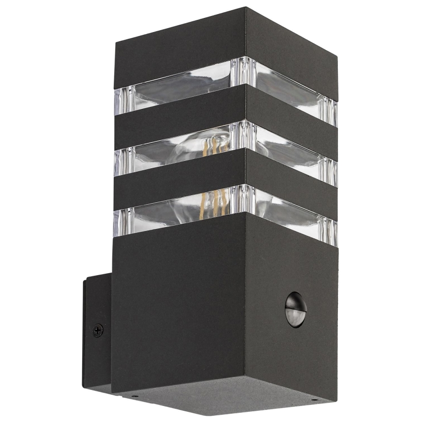 Rabalux - Екстериорен аплик със сензор 1xE27/12W/230V IP44