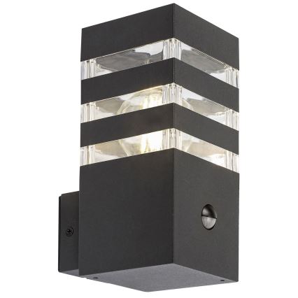 Rabalux - Екстериорен аплик със сензор 1xE27/12W/230V IP44