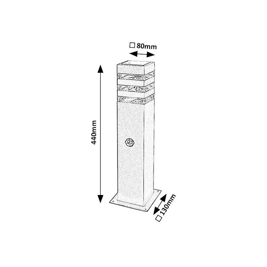 Rabalux - Екстериорна лампа със сензор 1xE27/12W/230V IP44
