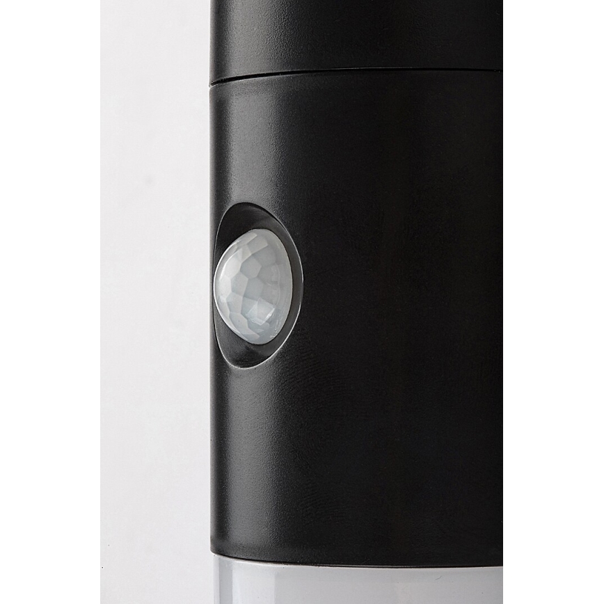 Rabalux - LED RGB соларен стенен фенер с сензор LED/1W/3,7V IP44 черен 1200 mAh