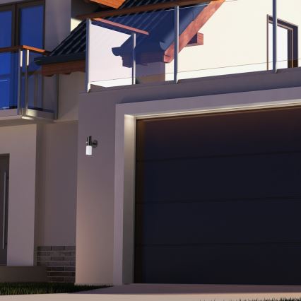 Rabalux - LED RGB соларен стенен фенер с сензор LED/1W/3,7V IP44 черен 1200 mAh