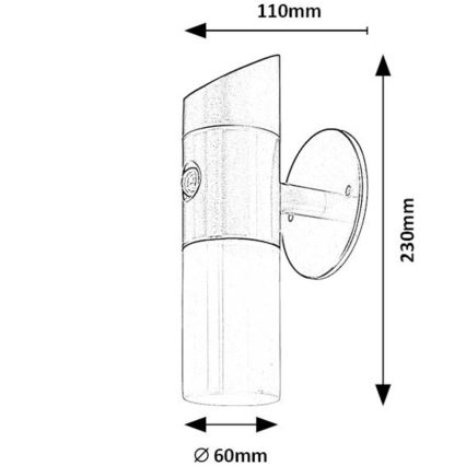 Rabalux - LED RGB соларен стенен фенер с сензор LED/1W/3,7V IP44 черен 1200 mAh