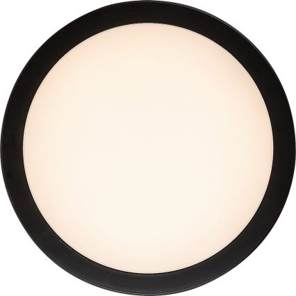 Rabalux - LED плафон за баня LED/28W/230V 3000/4000/6500K IP54 черен Ø 30 см