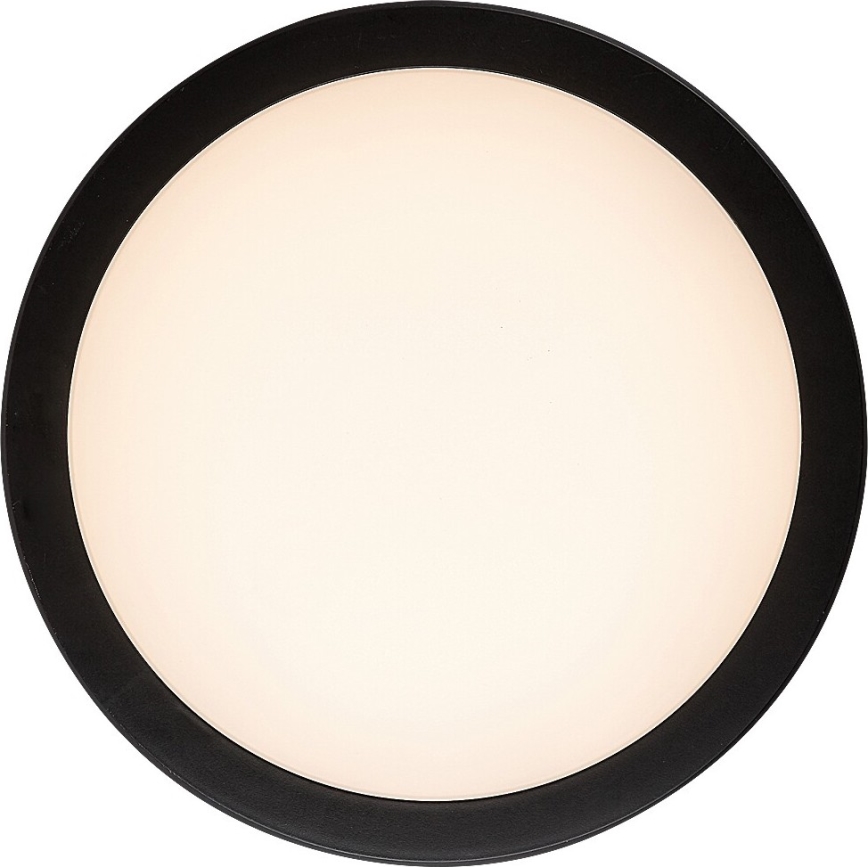 Rabalux - LED плафон за баня LED/28W/230V 3000/4000/6500K IP54 черен Ø 30 см