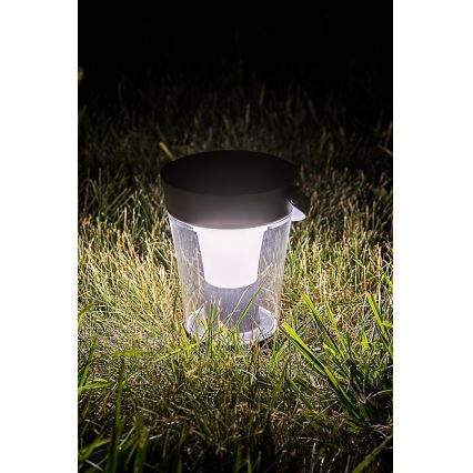 Rabalux - LED RGB регулируема соларна лампа LED/3W/3,7V IP54 антрацит 2000 mAh