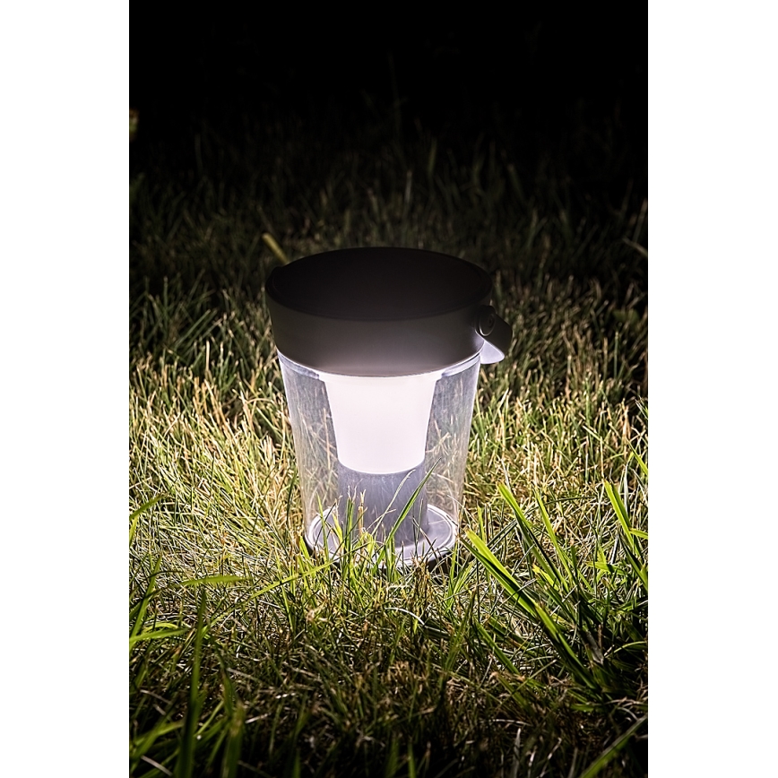 Rabalux - LED RGB регулируема соларна лампа LED/3W/3,7V IP54 антрацит 2000 mAh