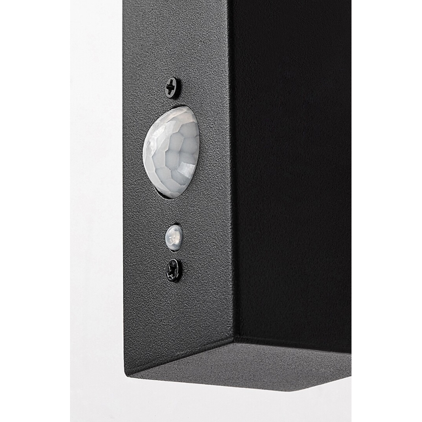 Rabalux - LED соларен стенен фенер с сензор LED/4W/230V IP44 черен 2200 mAh