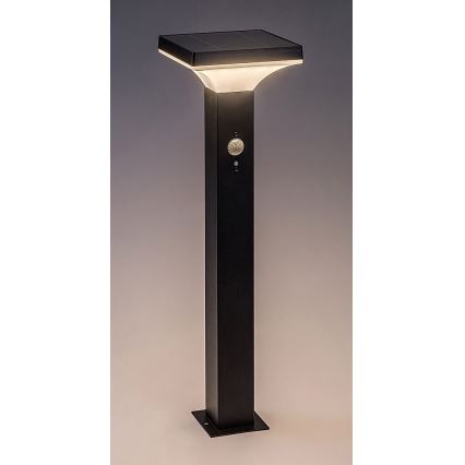 Rabalux - LED Соларна лампа със сензор LED/4W/3,7V IP44 черен