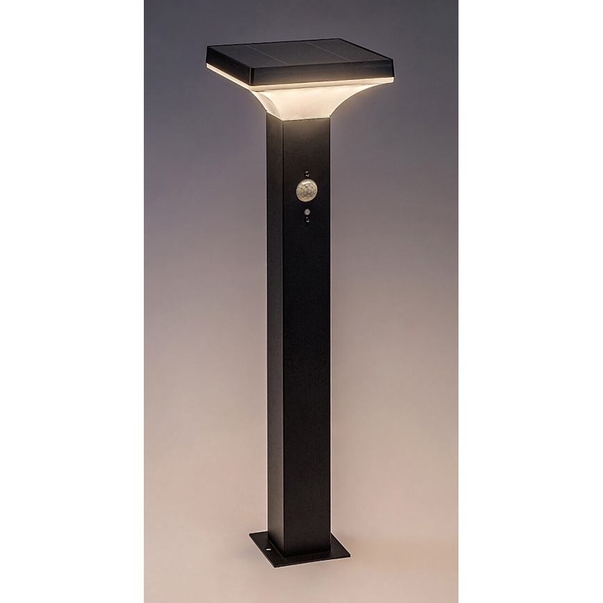 Rabalux - LED Соларна лампа със сензор LED/4W/3,7V IP44 черен