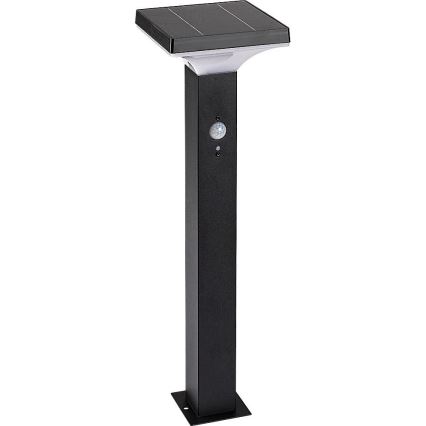 Rabalux - LED соларна лампа със сензор LED/4W/3,7V IP44 черна 2200 mAh