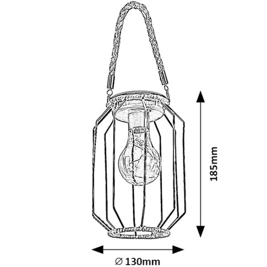 Rabalux - LED Соларна лампа LED/0,2W/1,2V IP44 600 mAh